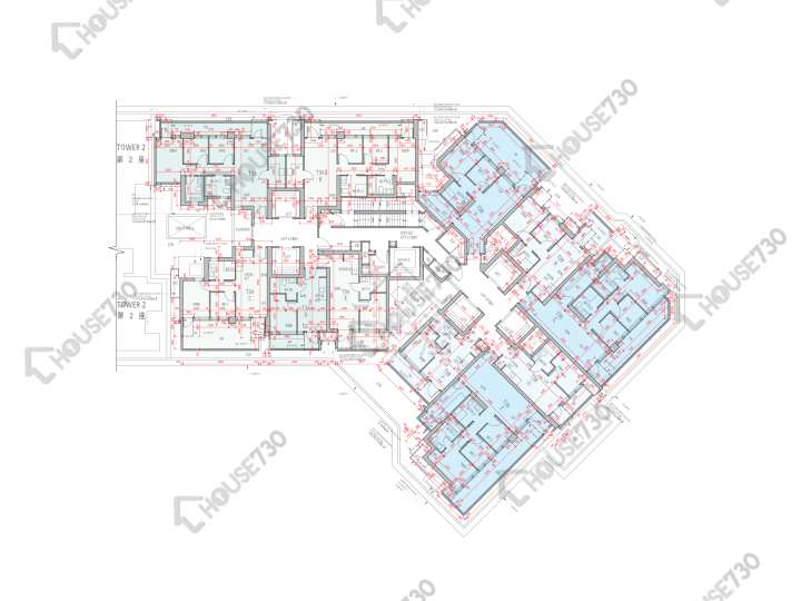 柏傲莊 平面圖 柏傲莊 1期 3座 (3A) 7樓 樓層平面圖 - House730