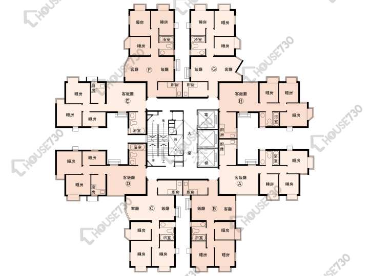 新翠花園 平面圖 新翠花園 3座 1-31樓 樓層平面圖 - House730