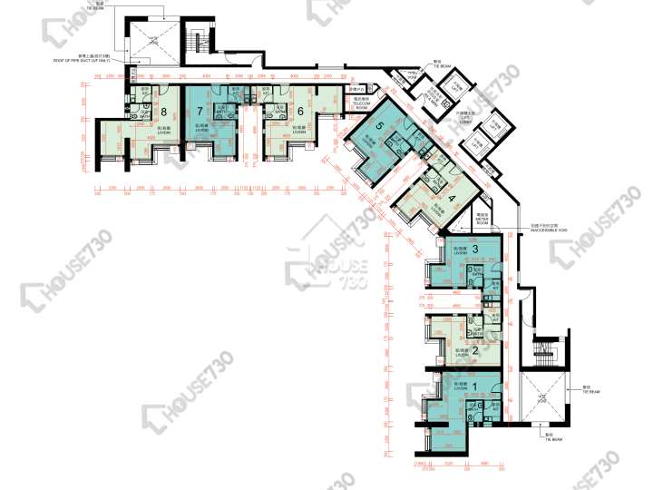凱樂苑 平面圖 凱樂苑 C座 (凱葶閣) 3-37樓 樓層平面圖 - House730