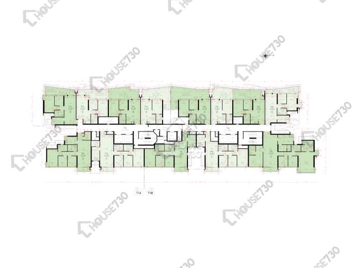 上源 平面圖 上源 1A座 2樓 樓層平面圖 - House730