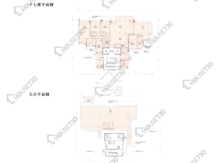 逸珑湾 平面图 逸珑湾 I 大厦1座 17楼 楼层平面图 - House730