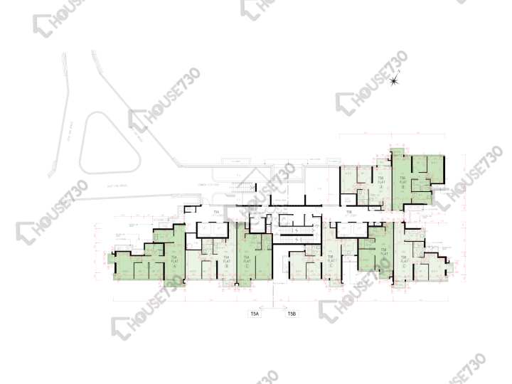 上源 平面圖 上源 5A座 19樓 樓層平面圖 - House730