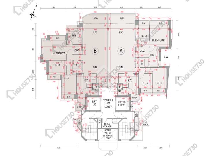 One Mayfair Floor Plans One Mayfair Tower 7 1/F Floor Plan - House730