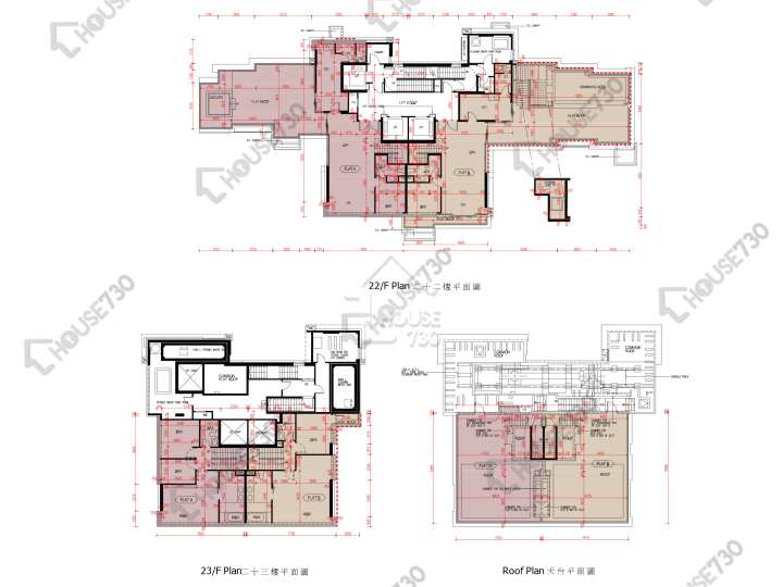 爾巒 平面圖 爾巒 茵羅洛斯大道 1座 22樓 樓層平面圖 - House730