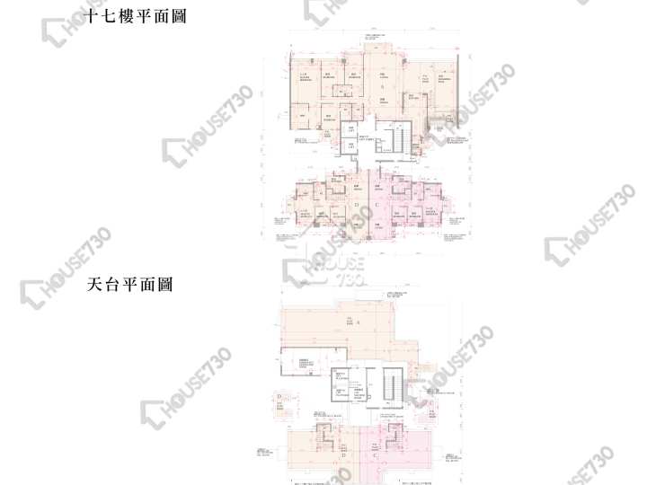 逸珑湾 平面图 逸珑湾 I 大厦17座 17楼 楼层平面图 - House730