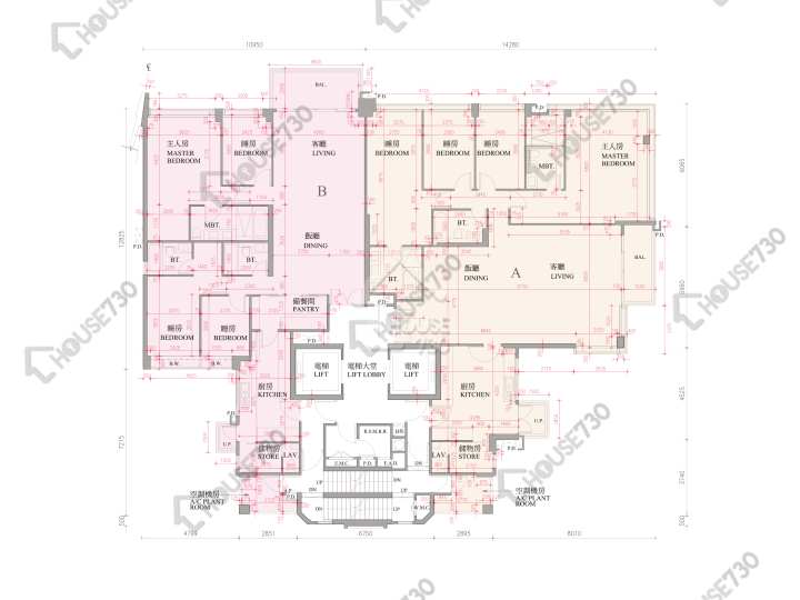 逸瓏灣 平面圖 逸瓏灣 II 大廈5座 16樓 樓層平面圖 - House730
