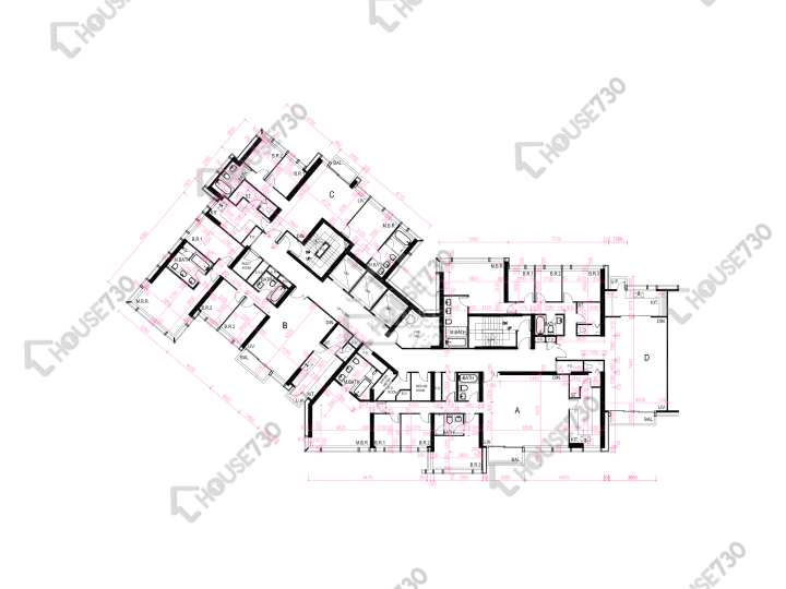 昇御門 平面圖 昇御門 1座 35-36樓 樓層平面圖 - House730