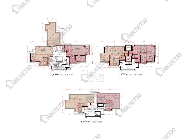 爾巒 平面圖 爾巒 珍諾華大道 6座 11樓 樓層平面圖 - House730