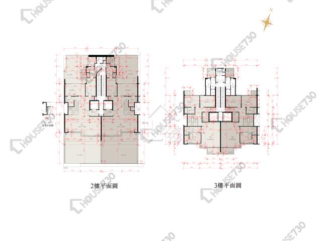 星岸 平面圖 星岸 1座 2樓 樓層平面圖 - House730