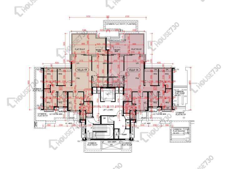 爾巒 平面圖 爾巒 菲利提諾大道 1座 1樓 樓層平面圖 - House730