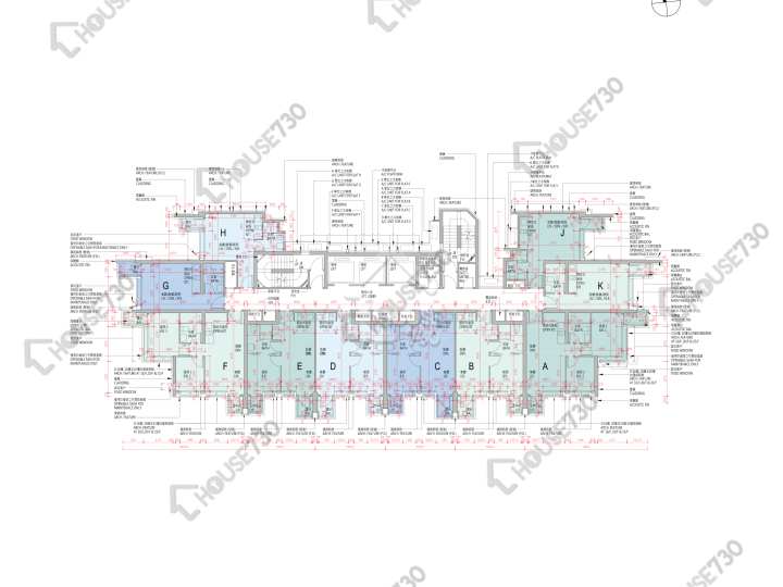 高爾夫.御苑 平面圖 高爾夫.御苑 7座 12,15-23,25-27,28樓 樓層平面圖 - House730
