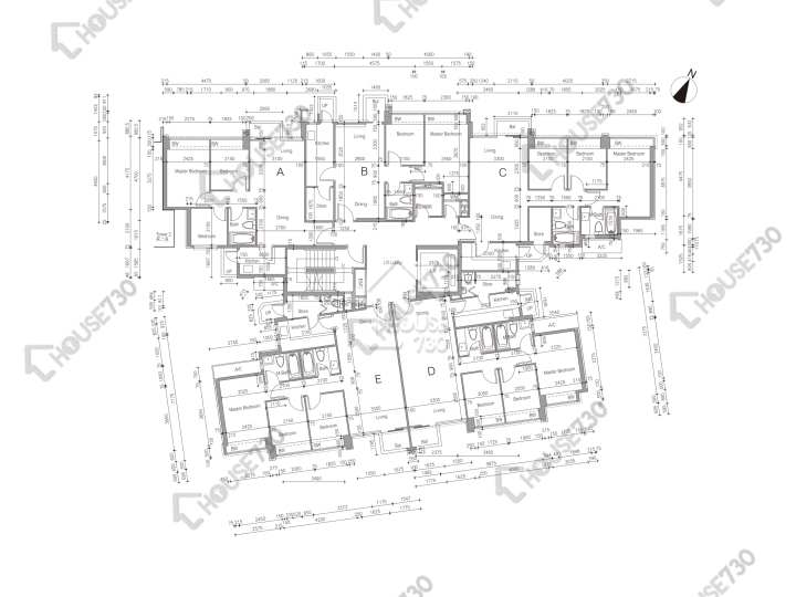 溱林 平面圖 溱林 3座 2樓 樓層平面圖 - House730