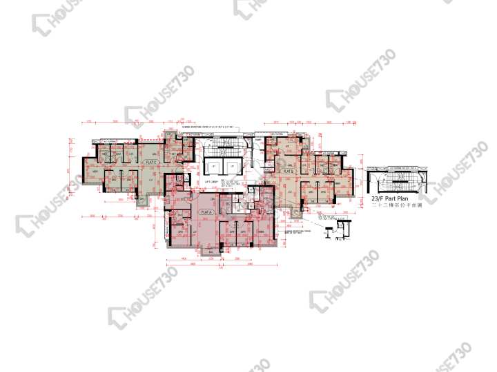 爾巒 平面圖 爾巒 茵羅洛斯大道 3座 2-3,5-12,15-22,23樓 樓層平面圖 - House730