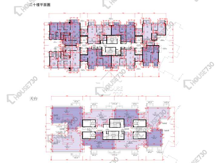 天鑽 平面圖 天鑽 10座 20樓 樓層平面圖 - House730