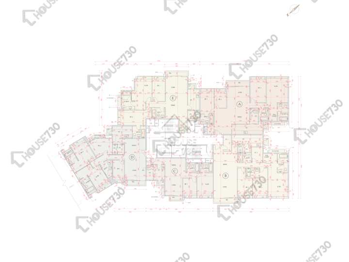 賢文禮士 平面圖 賢文禮士 5座 9樓 樓層平面圖 - House730
