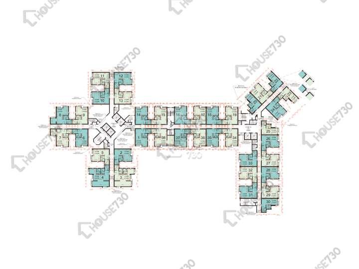 雍明苑 平面圖 雍明苑 B座 (澤明閣) 3-12樓 樓層平面圖 - House730