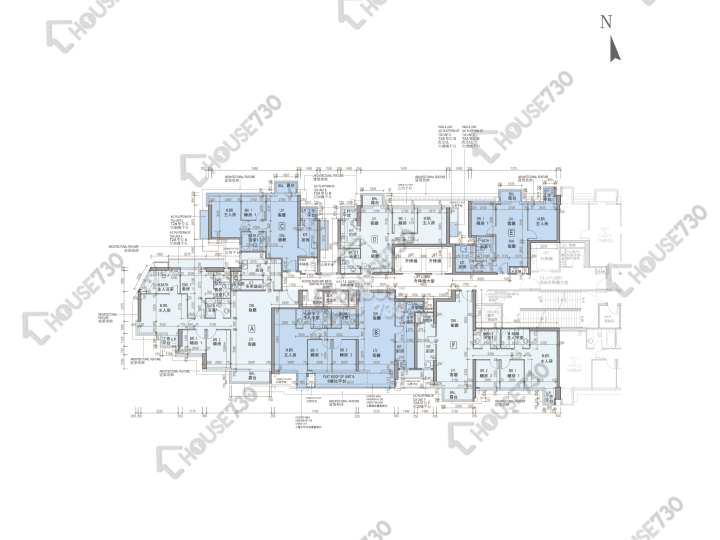 龍譽 平面圖 龍譽 2A座 5樓 樓層平面圖 - House730