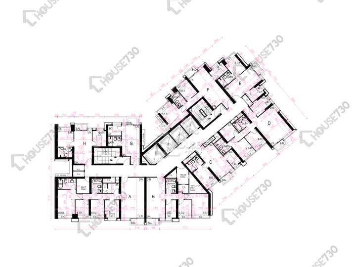 昇御門 平面圖 昇御門 2座 16樓 樓層平面圖 - House730