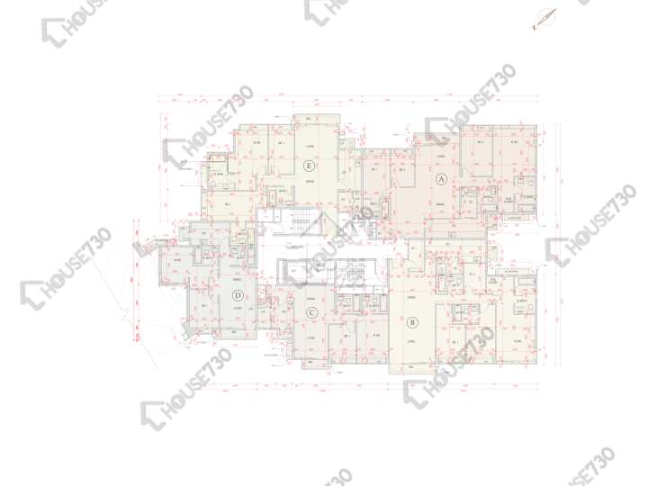 賢文禮士 平面圖 賢文禮士 5座 6樓 樓層平面圖 - House730