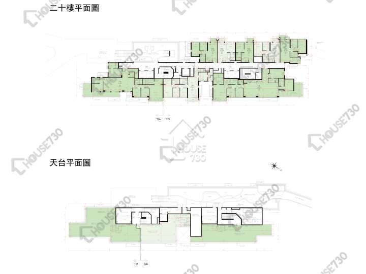 上源 平面圖 上源 2A座 20樓 樓層平面圖 - House730