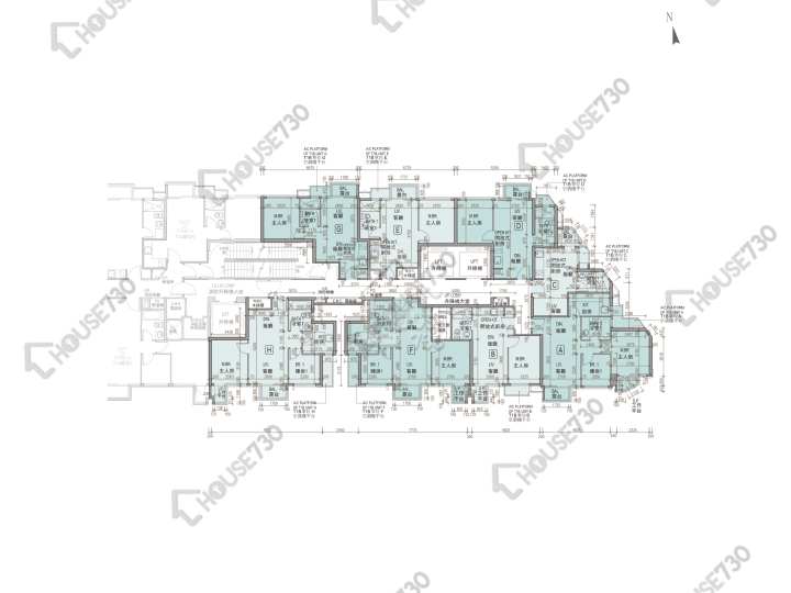 龍譽 平面圖 龍譽 1B座 38樓 樓層平面圖 - House730