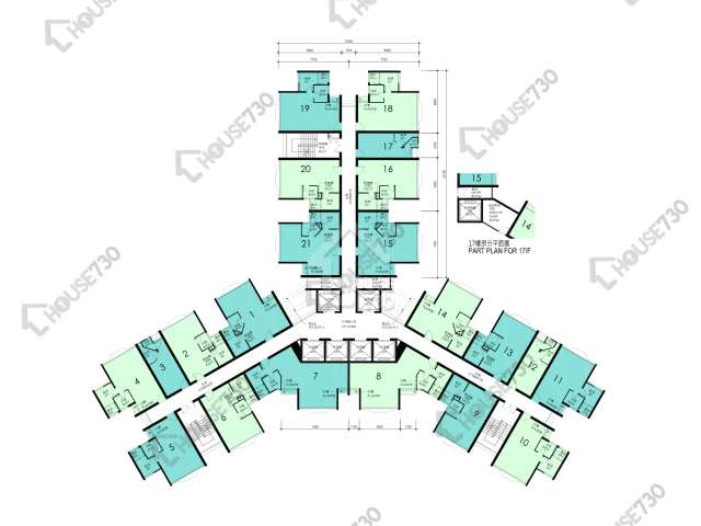 華貴邨 平面圖 華貴邨 華善樓 (4座) 1樓 樓層平面圖 - House730