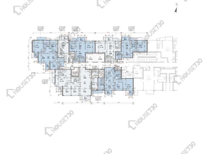 龍譽 平面圖 龍譽 1A座 27-33,35,36樓 樓層平面圖 - House730