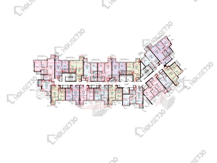 帝御 平面圖 帝御 2期 帝御‧星濤 2座 2-3,5-12,15-17,18樓 樓層平面圖 - House730