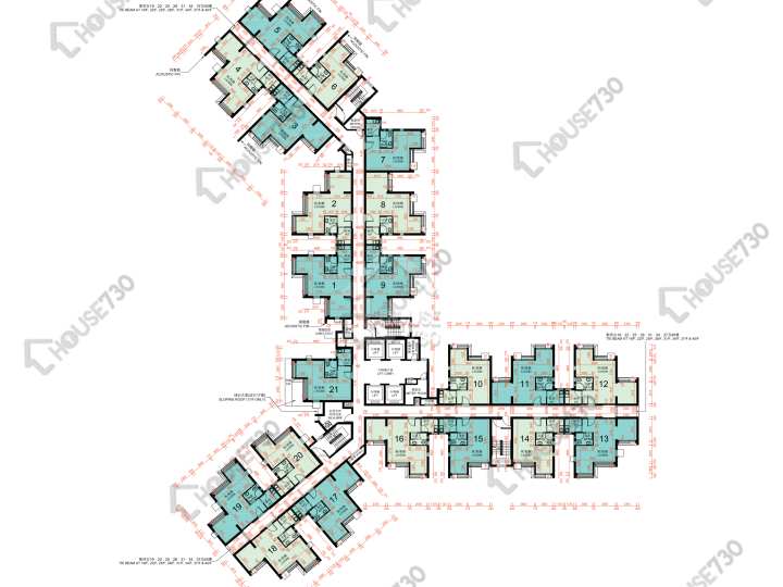 凱樂苑 平面圖 凱樂苑 A座 (凱碧閣) 17-40樓 樓層平面圖 - House730
