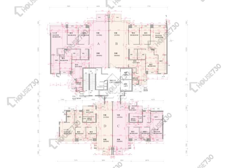 逸珑湾 平面图 逸珑湾 I 大厦16座 1楼 楼层平面图 - House730