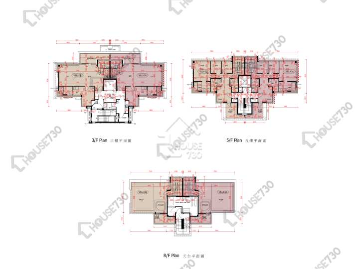 爾巒 平面圖 爾巒 茵娜大道 3座 3樓 樓層平面圖 - House730