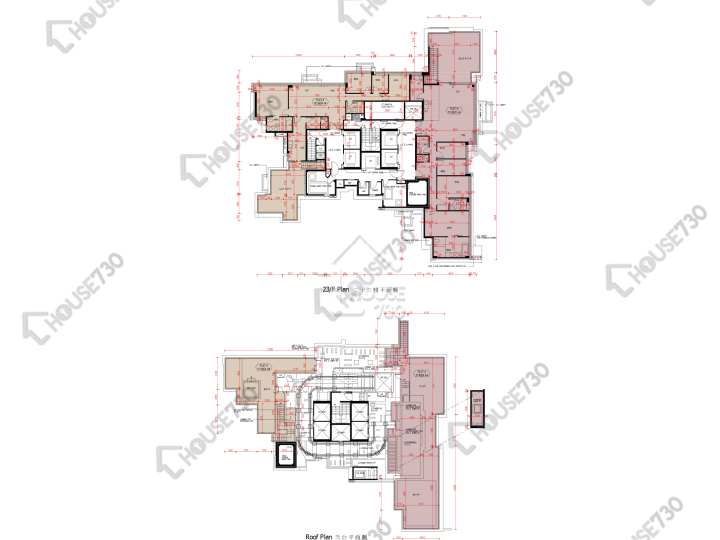 爾巒 平面圖 爾巒 茵羅洛斯大道 6A座 23樓 樓層平面圖 - House730
