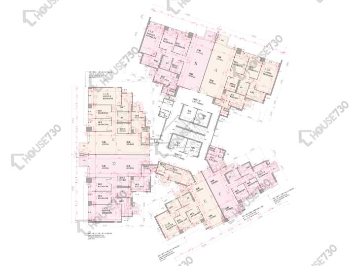 逸瓏灣 平面圖 逸瓏灣 II 大廈10座 8-12,15樓 樓層平面圖 - House730