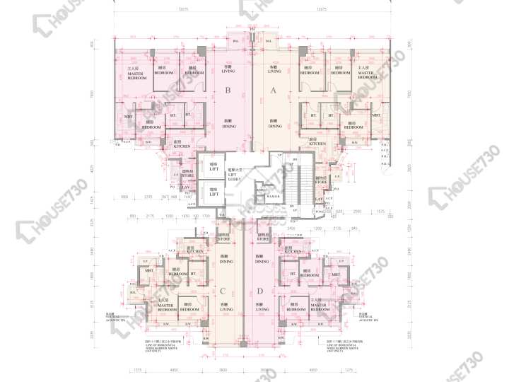 逸瓏灣 平面圖 逸瓏灣 II 大廈12座 16樓 樓層平面圖 - House730