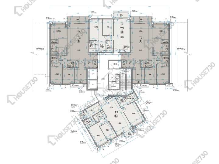 朗濤 平面圖 朗濤 3座 2樓 樓層平面圖 - House730