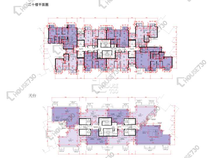 天鑽 平面圖 天鑽 9座 20樓 樓層平面圖 - House730