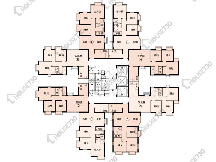新翠花園 平面圖 新翠花園 4座 6-31樓 樓層平面圖 - House730