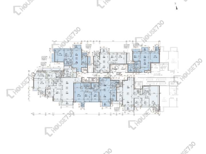 龍譽 平面圖 龍譽 2A座 36樓 樓層平面圖 - House730