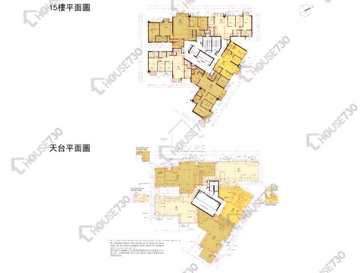 泓碧 平面圖 泓碧 5座 15樓 樓層平面圖 - House730