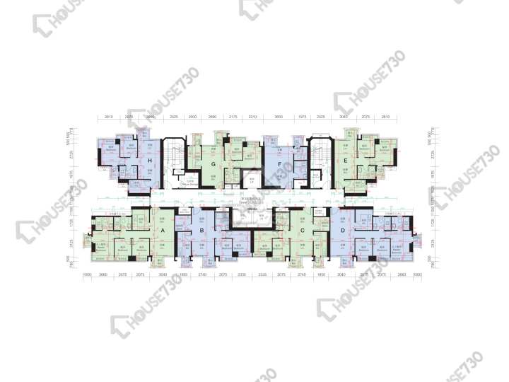 逸峯 平面图 逸峯 3座 26-33,35楼 楼层平面图 - House730