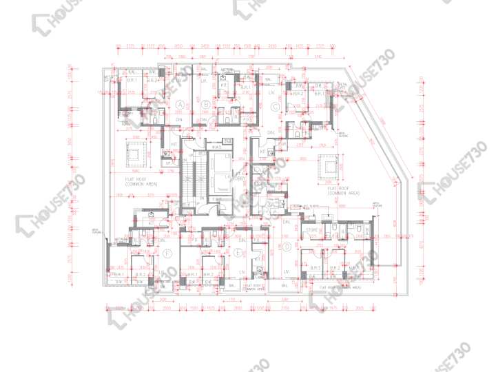 尚豪庭 平面圖 尚豪庭 2座 5樓 樓層平面圖 - House730