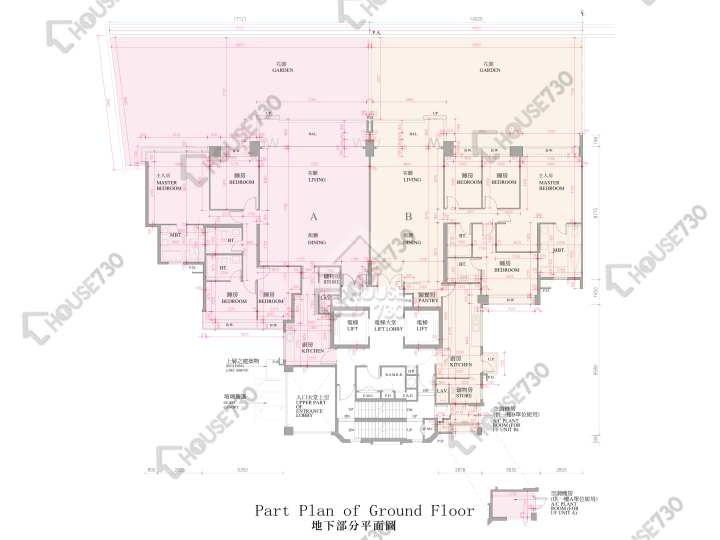 逸珑湾 平面图 逸珑湾 I 大厦3座 1楼 楼层平面图 - House730