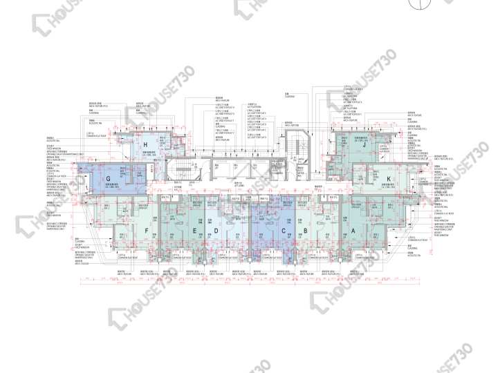 高爾夫.御苑 平面圖 高爾夫.御苑 7座 1樓 樓層平面圖 - House730