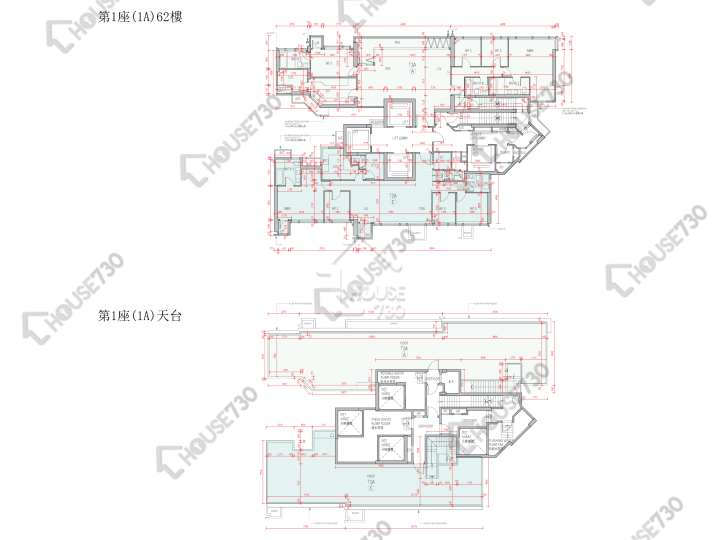 柏傲莊 平面圖 柏傲莊 3期 1座 (1A) 62樓 樓層平面圖 - House730