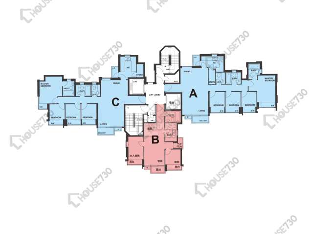 尚城 平面圖 尚城 1座 5-12,15-21,22樓 樓層平面圖 - House730