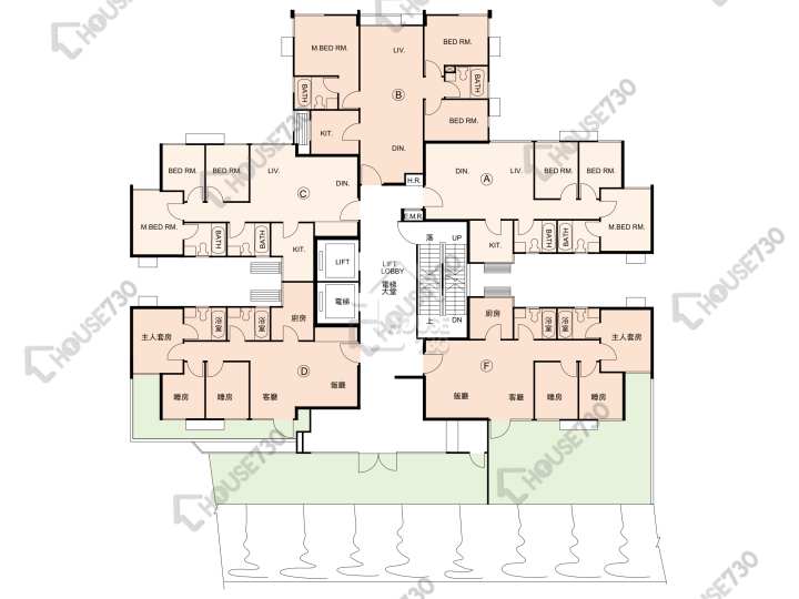 又一居 平面圖 又一居 19座 1樓 樓層平面圖 - House730