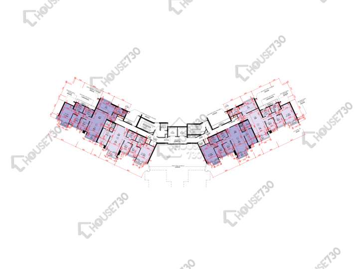天鑽 平面圖 天鑽 2座 2-3,5-13,15-17,18樓 樓層平面圖 - House730