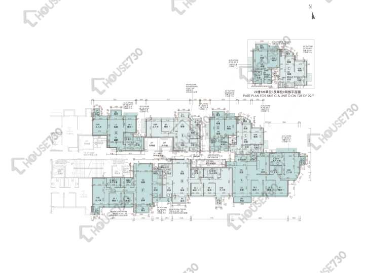 龍譽 平面圖 龍譽 2B座 22-23,25-31,32樓 樓層平面圖 - House730