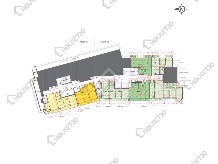 OMA OMA 平面圖 OMA OMA 2A座 1樓 樓層平面圖 - House730