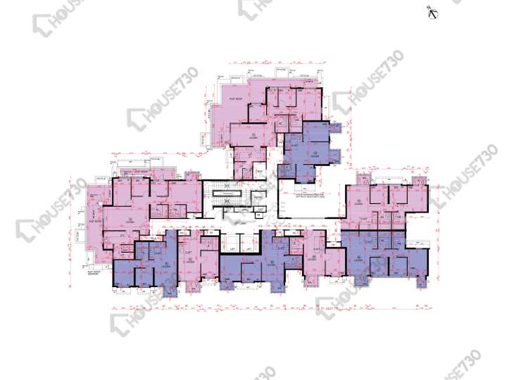 Wetland Seasons Park 平面圖 Wetland Seasons Park 3期 1座 3樓 樓層平面圖 - House730